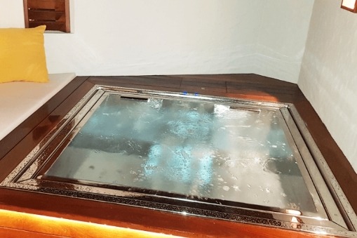 Spa en acier inoxydable 220 x 220 Cabanes des Grands Chênes