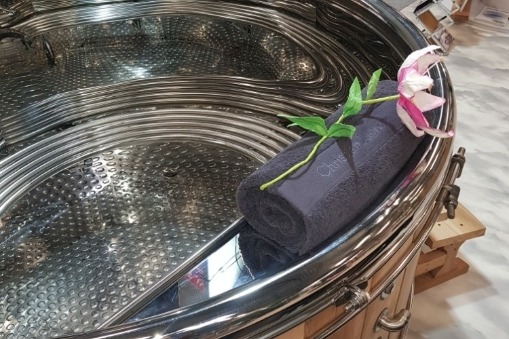Hot tub stainless steel 150 Stainless steel hot tub, built-in hot tub, hot tub professional use, 316L stainless steel, premium hot tub, spa overflowing professional, jacuzzi for hotel