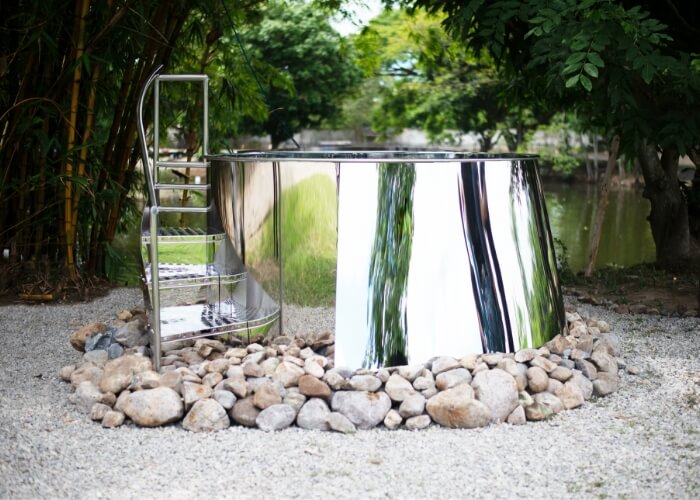 Premium jacuzzi, Premium jacuzzi stainless steel, Premium hot tub, Premium hot tub stainless steel, Premium spa, Premium spa stainless steel, Bain Nordique en inox, Stainless Steel Hot Tub