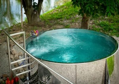 Bath Stainless Steel Bath jacuzzi, Bain Nordique en inox, Stainless Steel Hot Tub