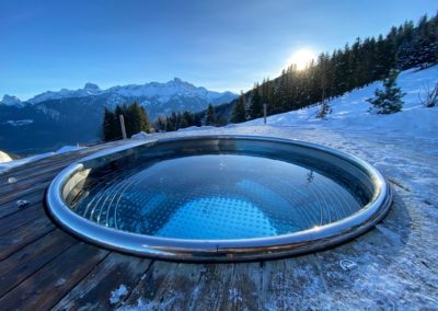 professional stainless steel hot tub for unique accommodation