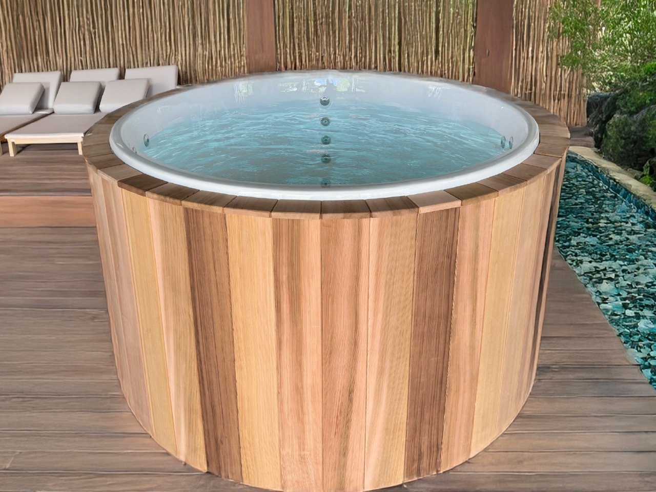 acrylic spa for hotel and tourist accommodation